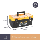 Perel Gereedschapskist | Perel | 41.3 x 21.2 x 18.6 cm (Afsluitbaar, Metalen sluiting, Kunststof) OM16M K100401017 - 4