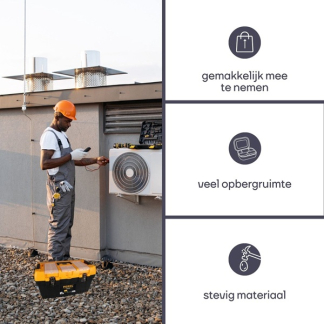 Perel Gereedschapskist | Perel | 56.4 x 31 x 31 cm (Afsluitbaar, Metalen sluiting, Kunststof) OM22M K100401019 - 2