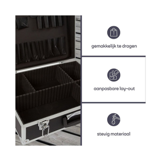 Perel Gereedschapskoffer | Perel (Aluminium, Sleutelslot) 1819-N K101303052 - 4