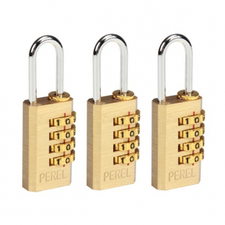 Perel Hangslot | Perel | 20 mm (Cijferslot, Stalen beugel, 3 stuks) SLKCSET K170404317 - 1