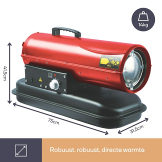 Perel Heteluchtkanon - Perel (Diesel, 20 kW, Ruimtes tot 400 m³) FT120C K170101501 - 3