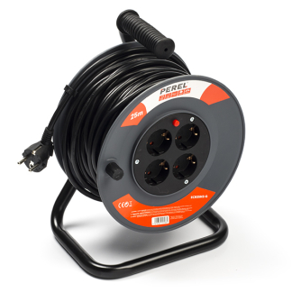 Perel Kabelhaspel | Perel | 25 meter (4-voudig, IP20, 3x 1.5 mm²) ECR25N2-G K010812012 - 1