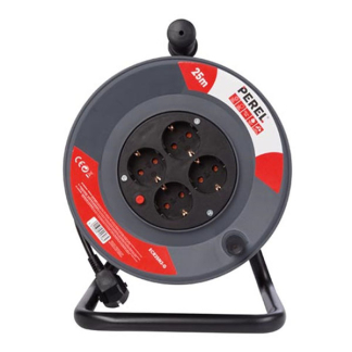 Perel Kabelhaspel | Perel | 25 meter (4-voudig, IP20, 3x 1.5 mm²) ECR25N2-G K010812012 - 3