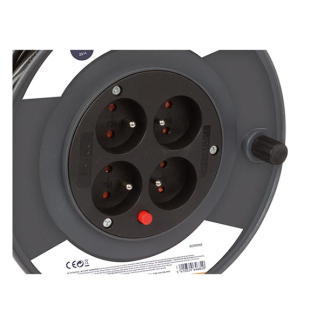 Perel Kabelhaspel met penaarde | Perel | 25 meter (4-voudig, IP20, 3x 1.5 mm²) ECR25N3 K010812011 - 2