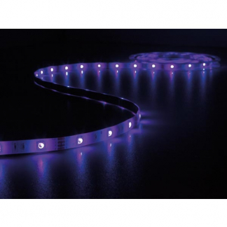 Perel Led strip met voeding | Perel | 5 meter (Flexibel, 12V, Muziekgestuurd, 150 leds, RGB) LEDS11SRGB K150303021 - 1