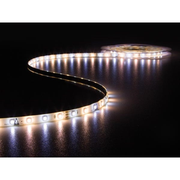 Perel Led strip met voeding | Perel | 5 meter (Flexibel, 300 leds, 12V, IP20, Warm tot koel wit licht) LEDS12CWW K150303022 - 1