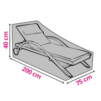 Perel Ligbedhoes | Perel | 200 x 75 x 40 cm (PP, Grijs) OCSL K170102236 - 1