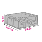 Perel Loungesethoes (140 x 140 x 70 cm, PP) OCLS-XS K170102223 Perel Loungesethoes (140 x 140 x 70 cm, PP) OCLS-XS K170102223