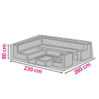 Perel Loungesethoes (280 x 230 x 80 cm, PP) OCLS-XL K170102228 Perel Loungesethoes (280 x 230 x 80 cm, PP) OCLS-XL K170102228