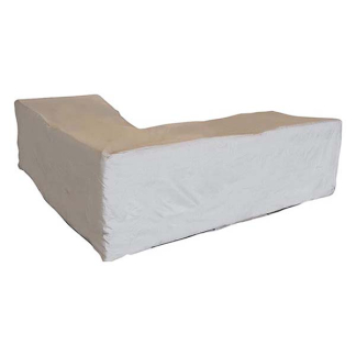 Perel Loungesethoes L-vorm (250 x 90 x 70 cm, Polyester) COCLSL250 K170103048 - 2