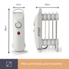 Perel Olieradiator | Perel | 700W (Ruimtes tot 10 m²) TC78007 K170101105 - 4