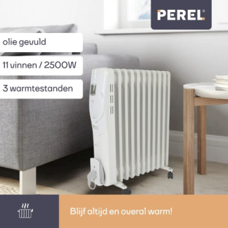 Perel Olieradiator | Perel (2500W, Ruimtes tot 30 m², LCD scherm) TC78011LCD K170101123 - 2