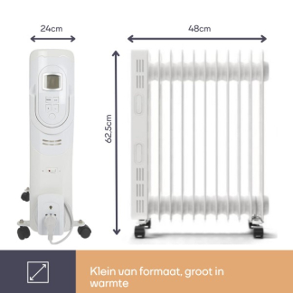 Perel Olieradiator | Perel (2500W, Ruimtes tot 30 m², LCD scherm) TC78011LCD K170101123 - 5
