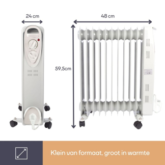 Perel Olieradiator | Perel (2500W, Ruimtes tot 30 m²) TC78011N K170101114 - 7