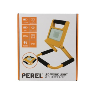 Perel Oplaadbare bouwlamp - Perel (LED, 10W, 600lm, 4000K, Draagbaar) EWL421NW-R K150305209 - 