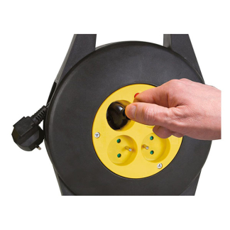 Perel Penaarde kabelhaspel | Perel | 10 meter (4-voudig, IP20, 3x 1.5 mm²) ECR10 K120601074 - 2