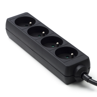 Perel Penaarde stekkerdoos 4-voudig | Perel | 1.5 meter (Zwart) EB4BLN K120601078 - 1
