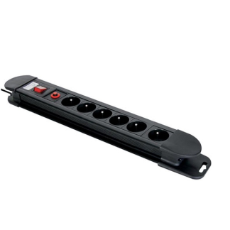 Perel Penaarde stekkerdoos met overspanningsbeveiliging | Perel | 1.5 meter (6-voudig) EBP06N K120601091