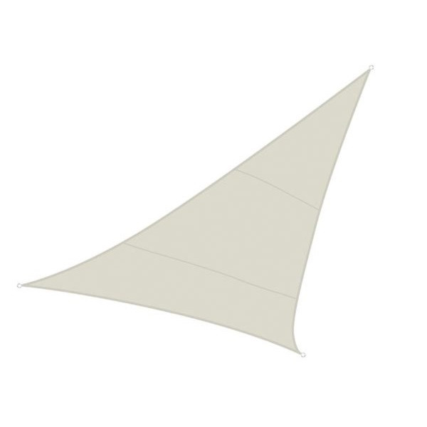 Perel Schaduwdoek driehoek | Perel | 3.6 x 3.6 x 3.6 meter (Waterafstotend, Crème) GSS3360 K170103064 - 1