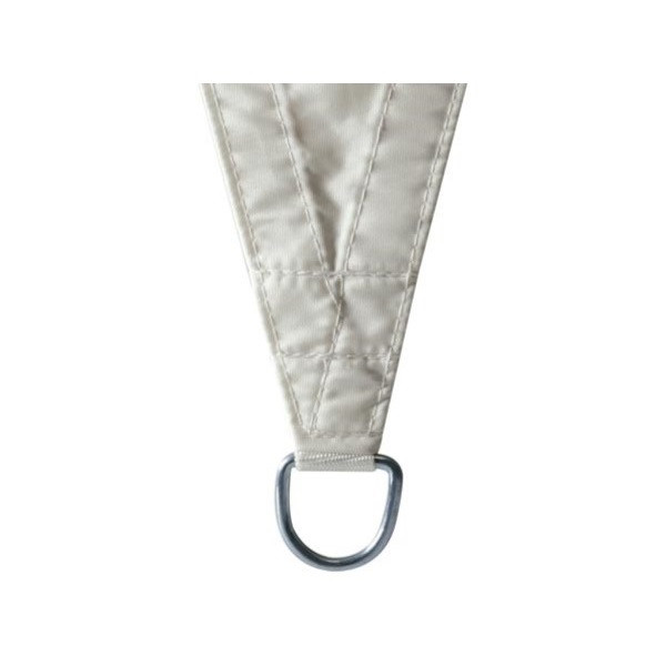 Perel Schaduwdoek driehoek | Perel | 3.6 x 3.6 x 3.6 meter (Waterafstotend, Crème) GSS3360 K170103064 - 2