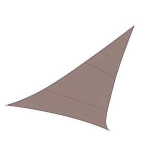 Perel Schaduwdoek driehoek | Perel | 3.6 x 3.6 x 3.6 meter (Waterafstotend, Taupe) GSS3360TA K170103065 - 