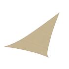 Perel Schaduwdoek driehoek | Perel | 3.6 x 3.6 x 3.6 meter (Waterdoorlatend, Champagne) GSS3360PE K170103075 - 2