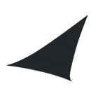 Perel Schaduwdoek driehoek | Perel | 5 x 5 x 5 meter (Waterdoorlatend, Antraciet) GSS3500PEC K170103077 - 2