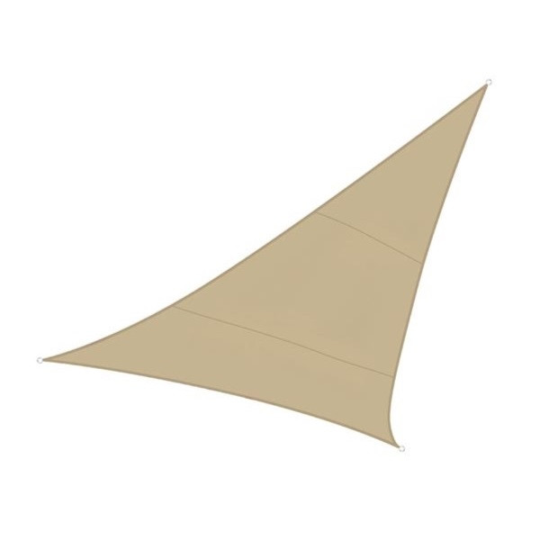 Perel Schaduwdoek driehoek | Perel | 5 x 5 x 5 meter (Waterdoorlatend, Champagne) GSS3500PE K170103078 - 1
