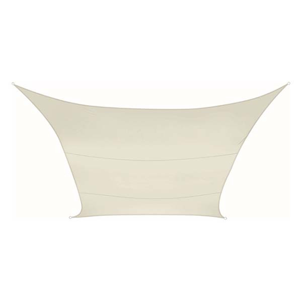 Perel Schaduwdoek rechthoek | Perel | 2 x 3 meter (Waterafstotend, Crème) GSS4320CR K170103071 - 1