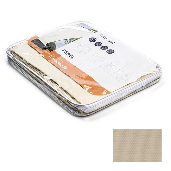Perel Schaduwdoek rechthoek | Perel | 4 x 3 meter (Waterafstotend, Crème) GSS4430CR K170103073 - 2