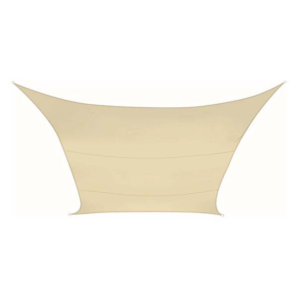 Perel Schaduwdoek vierkant | Perel | 3.6 x 3.6 meter (Waterdoorlatend, Champagne) GSS4360PE K170103080 - 1