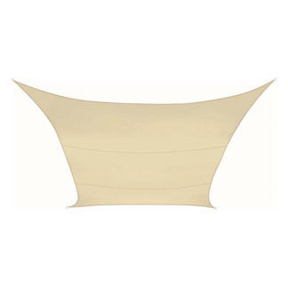 Perel Schaduwdoek vierkant | Perel | 3.6 x 3.6 meter (Waterdoorlatend, Champagne) GSS4360PE K170103080 - 2