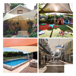 Perel Schaduwdoek vierkant | Perel | 3.6 x 3.6 meter (Waterdoorlatend, Champagne) GSS4360PE K170103080 - 4