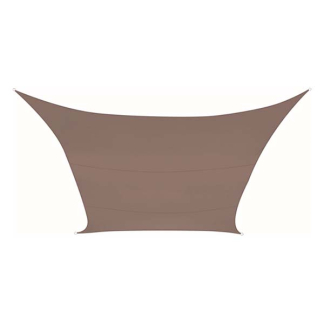 Perel Schaduwdoek vierkant | Perel | 5 x 5 meter (Waterafstotend, Taupe) GSS4500TA K170103070 - 2