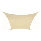 Perel Schaduwdoek vierkant | Perel | 5 x 5 meter (Waterdoorlatend, Champagne) GSS4500PE K170103081 - 2
