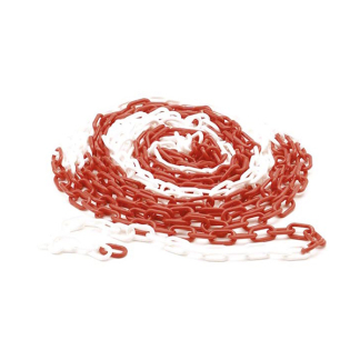 Perel Signalisatieketting | Perel | 10 meter (Rood/Wit, Kunststof) 1186-10 K101402020 - 1