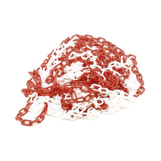 Perel Signalisatieketting | Perel | 25 meter (Rood/Wit, Kunststof) 1186-25 K101402021 - 1