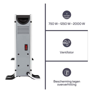 Perel Slimme convectorkachel | Perel (3 hittestanden, Wifi, Overhittingsbescherming) Smart1310 K170101170 - 4