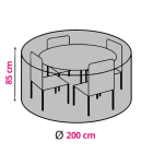 Perel Tuinsethoes | Rond | Ø 200 x 85 cm (PP, Grijs) OCGS150 K170102203 Perel Tuinsethoes | Rond | Ø 200 x 85 cm (PP, Grijs) OCGS150 K170102203