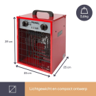 Perel Ventilatorkachel | Perel (3300 watt, Ruimtes tot 38 m²) TC78070 K170101152 - 4
