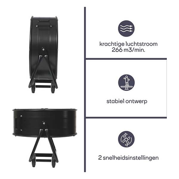 Perel Vloerventilator | Perel | Ø 60 cm (2 standen, Kantelbaar) CFAN0460 K170104068 - 4