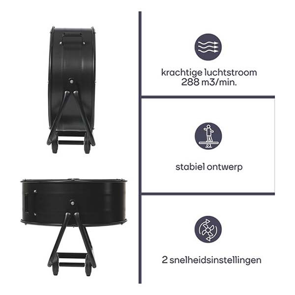 Perel Vloerventilator | Perel | Ø 75 cm (3 standen, Kantelbaar) CFAN0475 K170104167 - 2