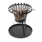 Perel Vuurkorf | Perel | Ø 50 x 53.5 cm (Asplaat, Grilplaat) BB650 K170103301 Perel Vuurkorf | Perel | Ø 50 x 53.5 cm (Asplaat, Grilplaat) BB650 K170103301