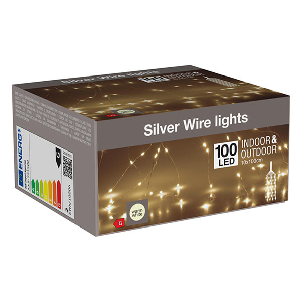 PerfectLED Cascadeverlichting zilverdraad | 10 Takken | PerfectLED (100 leds, Binnen/Buiten, Warm wit) AX5701500 K151002241 - 2