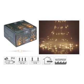 PerfectLED Cascadeverlichting zilverdraad | 10 Takken | PerfectLED (200 leds, Binnen/Buiten, Warm wit) AX5701510 K151002242 - 2