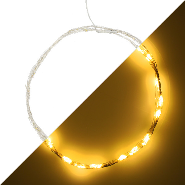 PerfectLED Cascadeverlichting zilverdraad | 8 Takken | PerfectLED | Multi Action (160 leds, Warm wit, batterijen, 190 cm) AX9731220 A151200214 - 1