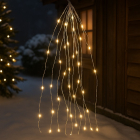 PerfectLED Cascadeverlichting zilverdraad | 8 Takken | PerfectLED (160 leds, Warm wit, batterijen, 190 cm) AX9731220 K151200214 - 3