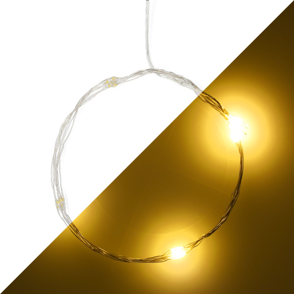 PerfectLED Cascadeverlichting zilverdraad | 8 Takken | PerfectLED (40 leds, Warm wit, batterijen, 45 cm) AX9731200 K151200212 - 1