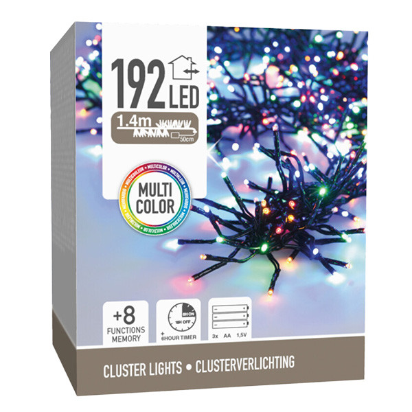 PerfectLED Clusterverlichting op batterijen | 1.9 meter | PerfectLED (192 leds, Gekleurd, Timer, Binnen/Buiten) AX8417620 AX9815020 K151200203 - 7