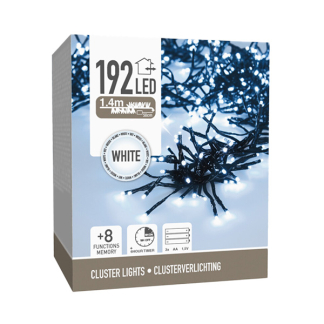 PerfectLED Clusterverlichting op batterijen | 1.9 meter | PerfectLED (192 leds, Koud wit, Batterijen, Timer, Binnen/Buiten) AX8417600 K151200207 - 2